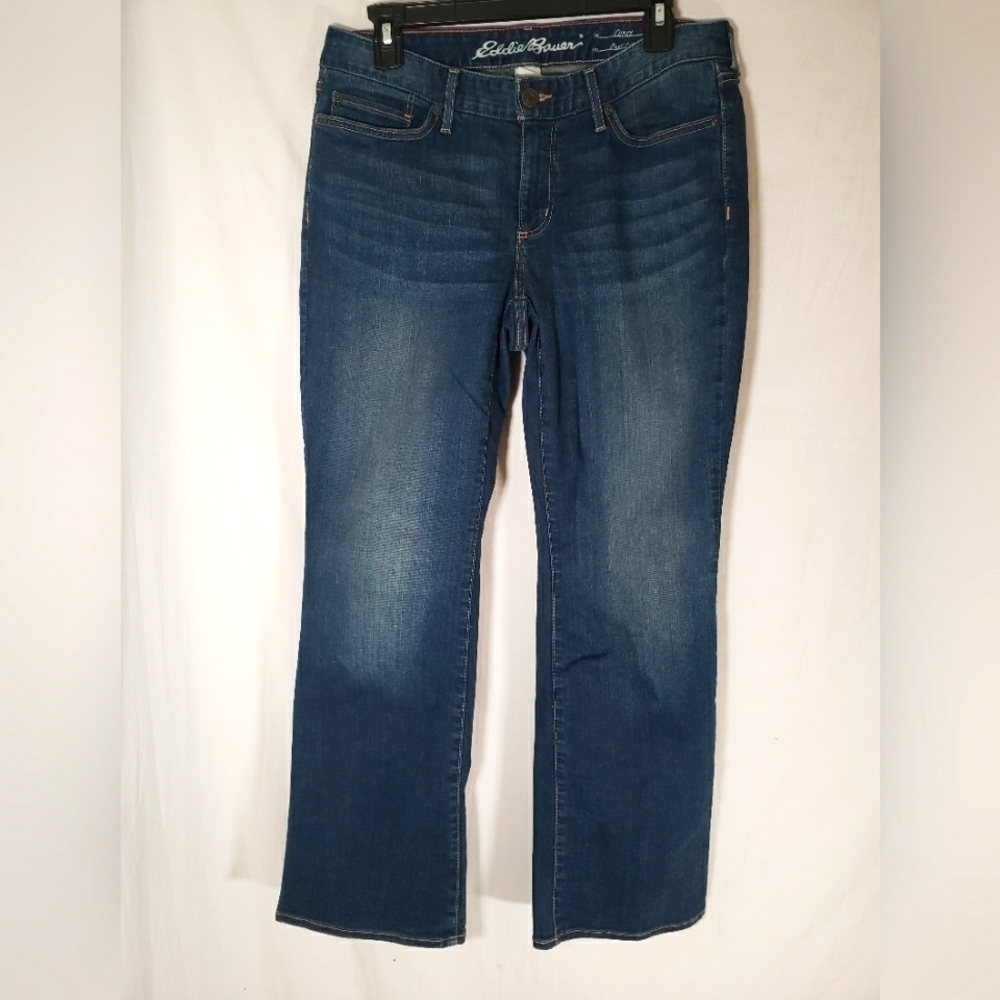 Eddie Bauer Curvy Boot Cut  Medium Washed Jeans Sz 8P